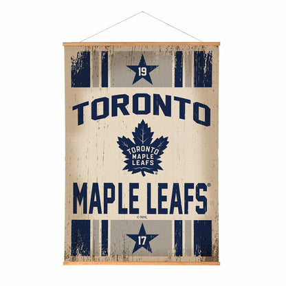 Team Sports America Recommended - Toronto Maple Leafs, Canvas Wall Tapestry, Large, 54x36