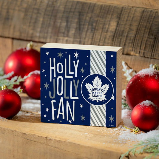 Team Sports America Exclusive - Toronto Maple Leafs Block, Holiday, 6x6