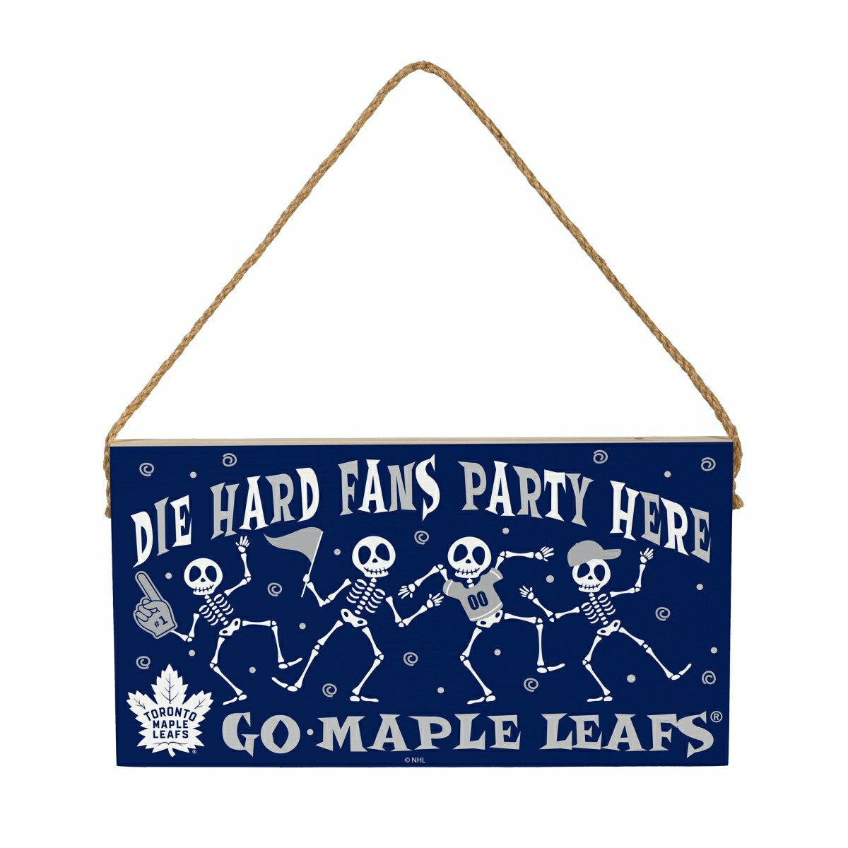 Team Sports America Everyday - Toronto Maple Leafs Halloween Wood Wall Sign, 6x11