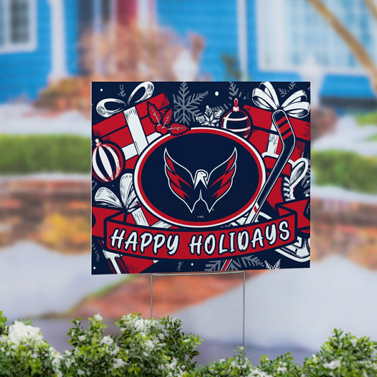 Team Sports America Signature - Washington Capitals Yard Sign, Holiday