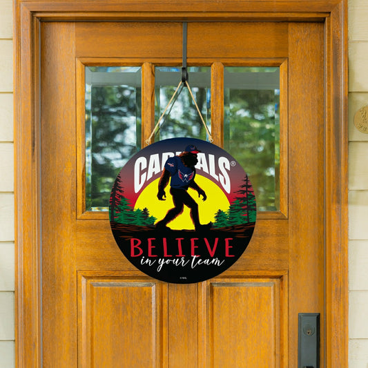 Team Sports America Everyday - Washington Capitals Bigfoot Round Door Décor with Hanging Rope, 18x18