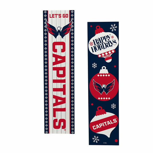 Team Sports America Classic - 47" Double Sided Leaner, Washington Capitals, Christmas