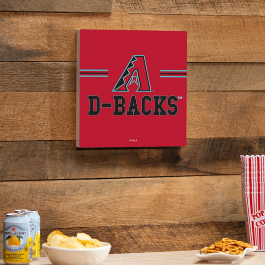 Team Sports America Essential - Arizona Diamondbacks Wood Wall Sign, 12x12