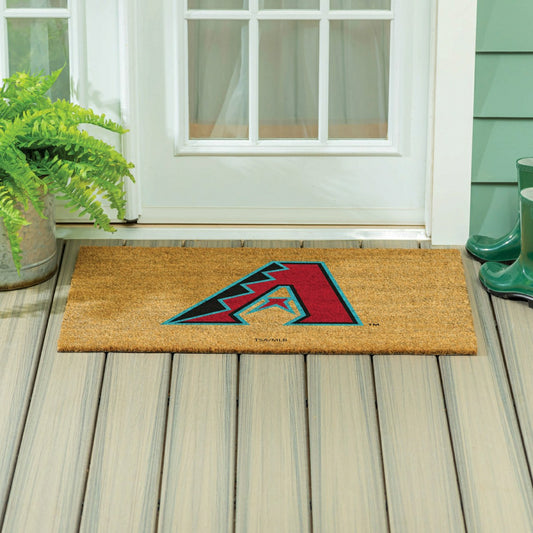 Team Sports America Exclusive - Arizona Diamondbacks Large Full Color Coir Mat, 36"x24"