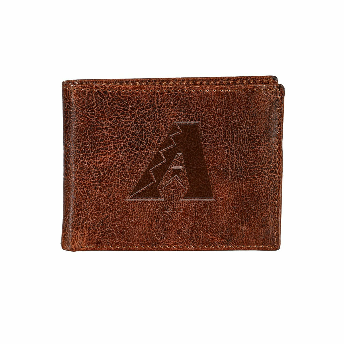 Team Sports America Classic - Arizona Diamondbacks, Embossed 100% Genuine Tumbled Leather Passcase B