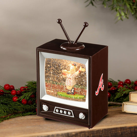 Team Sports America Everyday - Atlanta Braves Vintage TV Water Lantern