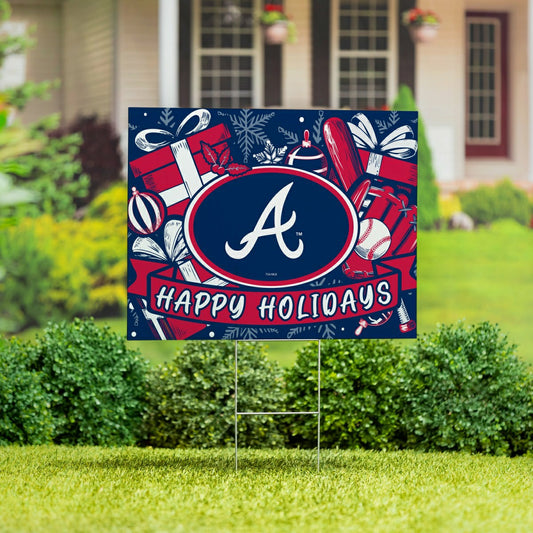 Team Sports America Everyday - Atlanta Braves Yard Sign, Holiday