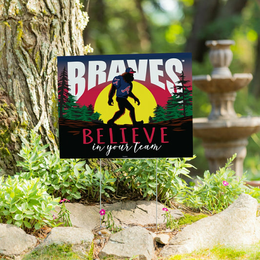 Team Sports America Recommended - Atlanta Braves Yard Sign, Bigfoot
