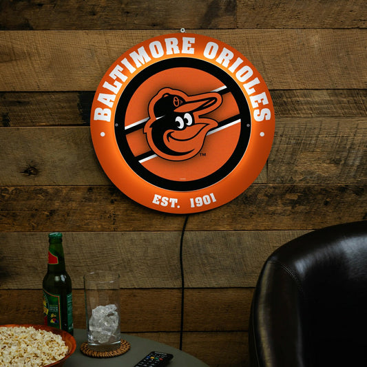 Team Sports America Trending - Baltimore Orioles, Metal Lite, Round