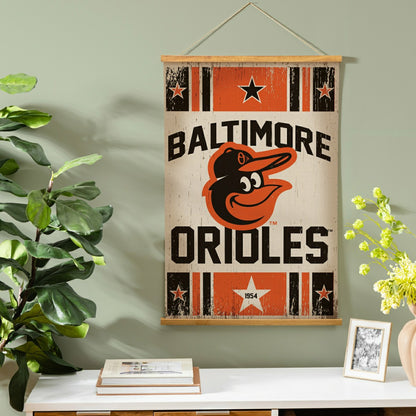 Team Sports America Exclusive - Baltimore Orioles, Canvas Wall Tapestry, Medium, 36x24