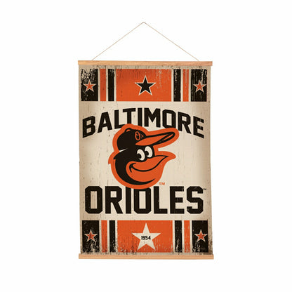 Team Sports America Exclusive - Baltimore Orioles, Canvas Wall Tapestry, Medium, 36x24