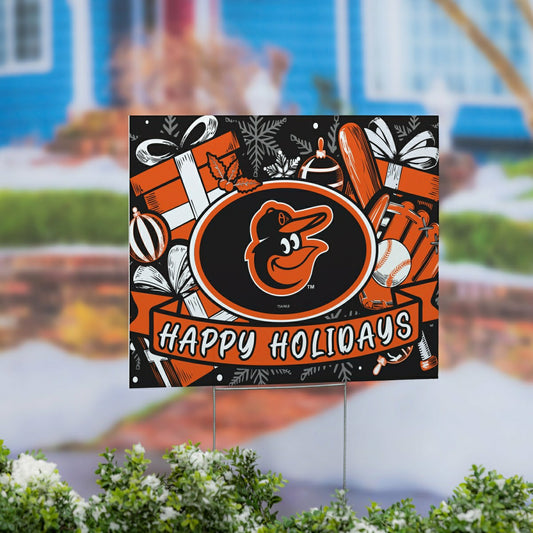 Team Sports America Value - Baltimore Orioles Yard Sign, Holiday