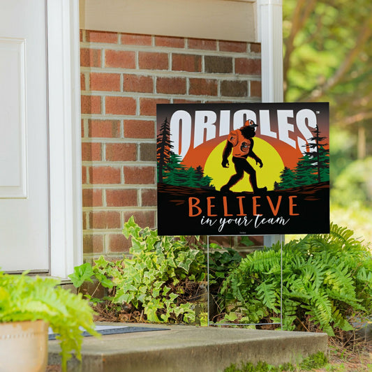Team Sports America Essential - Baltimore Orioles Yard Sign, Bigfoot