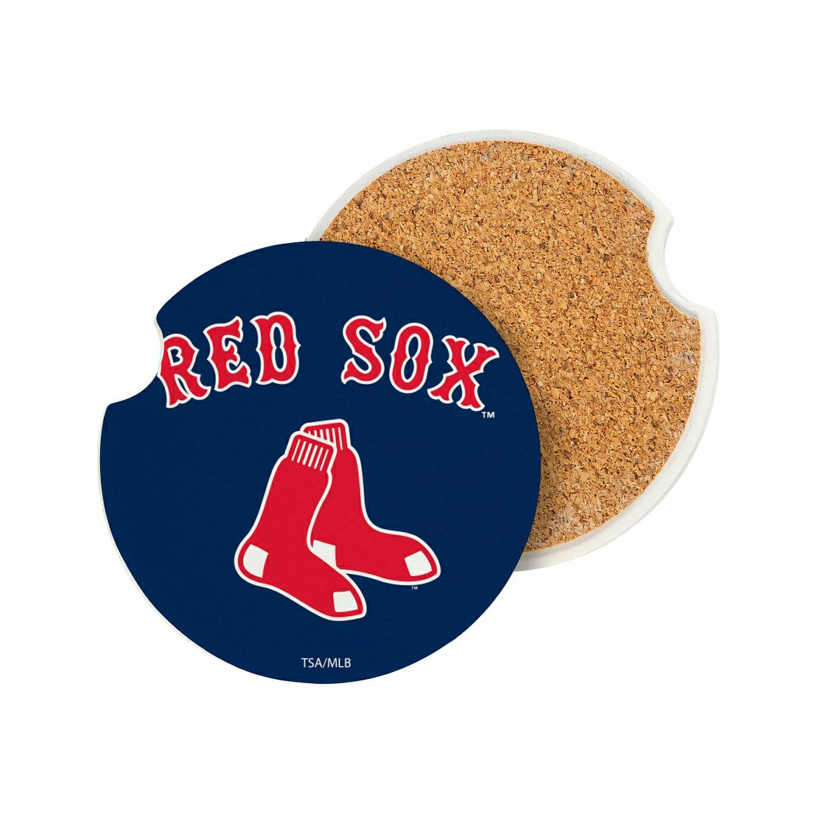 Team Sports America Essential - Boston Red Sox Car Coaster Set, 2pc