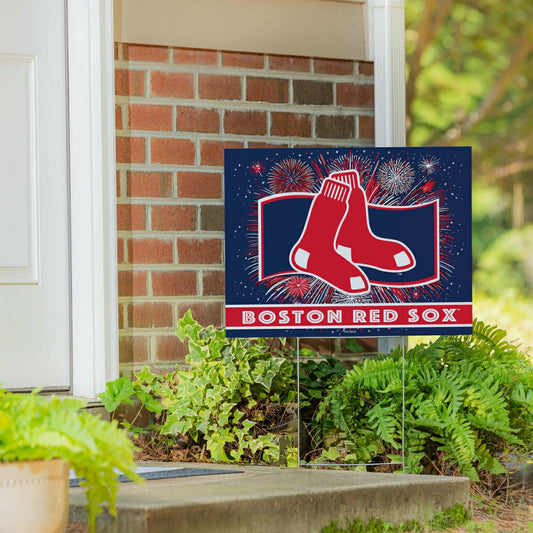 Team Sports America Trending - Boston Red Sox Yard Sign, Patriotic