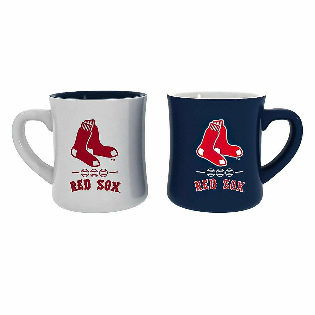 Team Sports America Essential - Boston Red Sox 10oz Ceramic Cup Set, 2pc