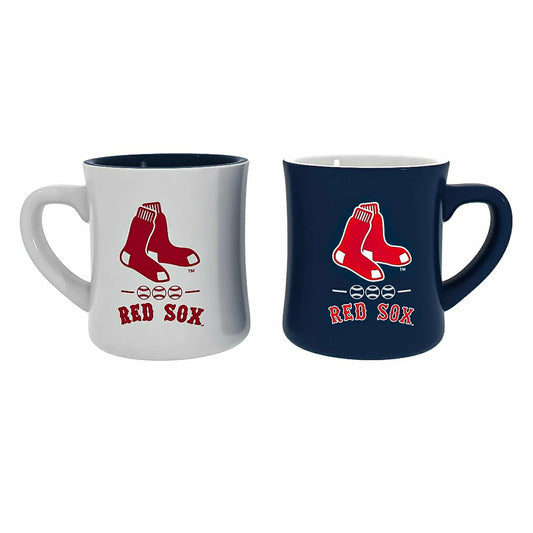 Team Sports America Essential - Boston Red Sox 10oz Ceramic Cup Set, 2pc