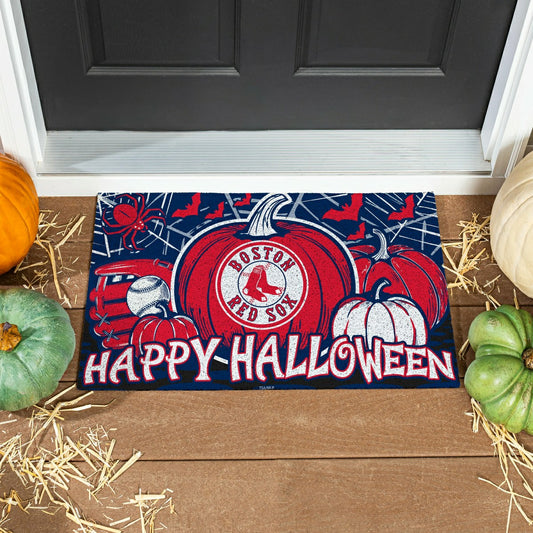 Team Sports America Best Seller - Boston Red Sox Halloween PVC Mat, 28"x16"