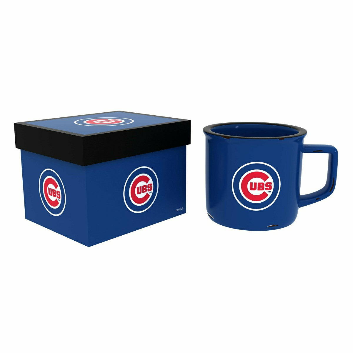 Team Sports America Everyday - Chicago Cubs Ceramic Camp Cup with Enamel Finish, 14oz