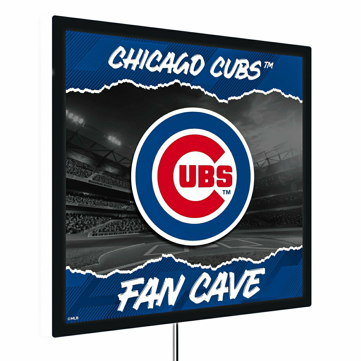 Team Sports America Trending - Chicago Cubs 23"H x 23"L LED Wall Decor, Edgelite, Square