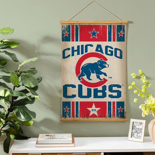 Team Sports America Trending - Chicago Cubs, Canvas Wall Tapestry, Medium, 36x24