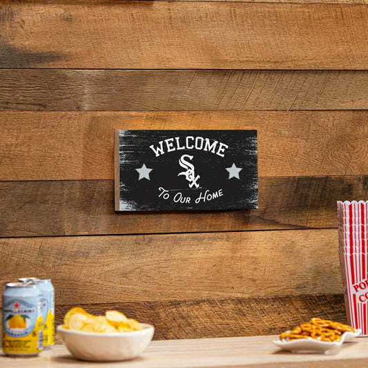 Team Sports America Exclusive - Chicago White Sox Wood Wall Sign, 6x11