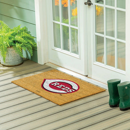 Team Sports America Trending - Cincinnati Reds Large Full Color Coir Mat, 36"x24"