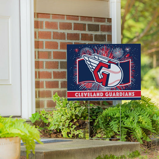 Team Sports America Everyday - Cleveland Guardians Yard Sign, Patriotic
