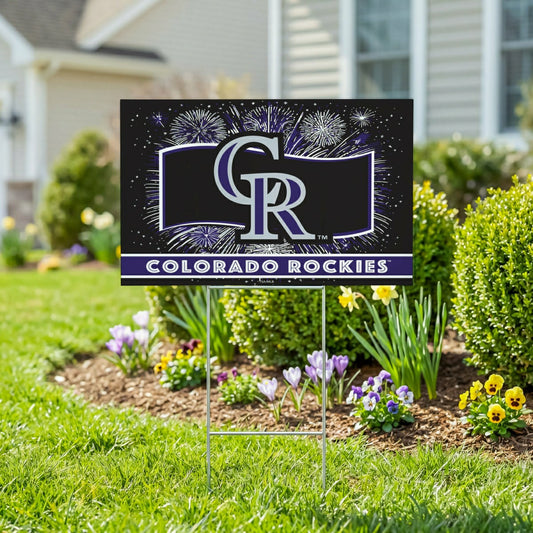 Team Sports America Best Seller - Colorado Rockies Yard Sign, Patriotic