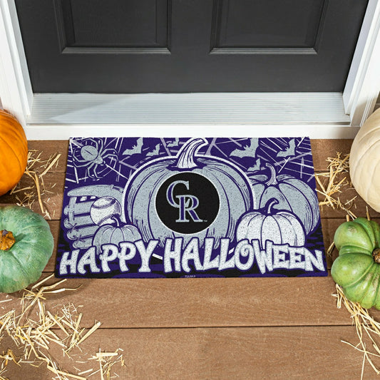 Team Sports America Best Seller - Colorado Rockies Halloween PVC Mat, 28"x16"