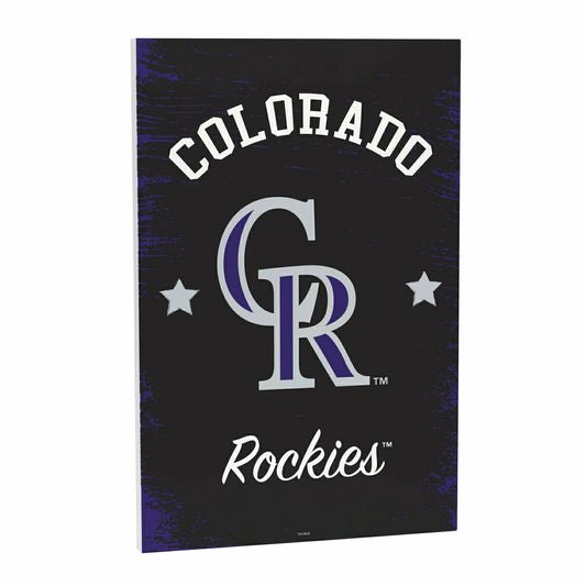 Team Sports America Best Seller - Colorado Rockies Wood Wall Sign, 16x24