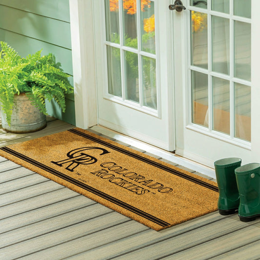 Team Sports America Classic - Colorado Rockies Extra Large One Color Coir Mat, 60"x24"