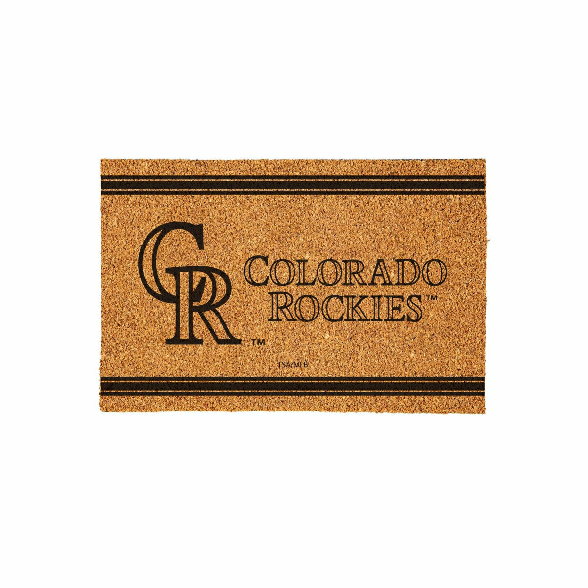 Team Sports America Value - Colorado Rockies Large One Color Coir Mat, 36"x24"