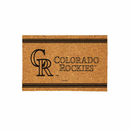 Team Sports America Value - Colorado Rockies Large One Color Coir Mat, 36"x24"