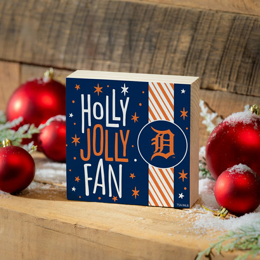 Team Sports America Trending - Detroit Tigers Block, Holiday, 6x6