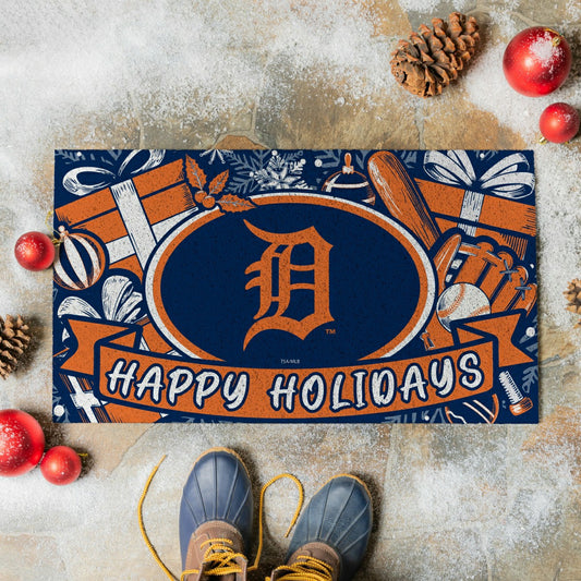 Team Sports America Classic - Detroit Tigers Holiday PVC Mat, 28"x16"