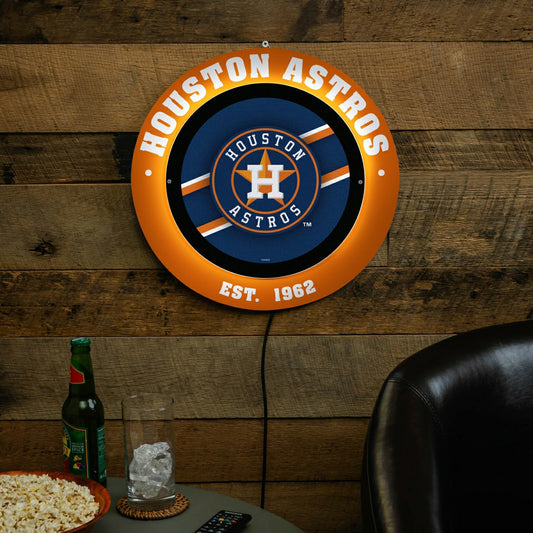 Team Sports America Best Seller - Houston Astros, Metal Lite, Round
