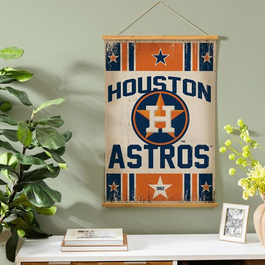 Team Sports America Signature - Houston Astros, Canvas Wall Tapestry, Medium, 36x24