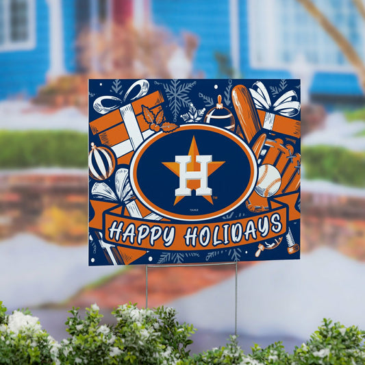 Team Sports America Best Seller - Houston Astros Yard Sign, Holiday