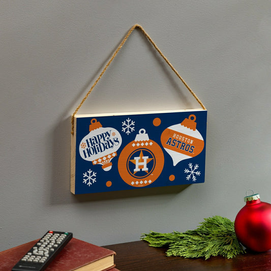 Team Sports America Everyday - Houston Astros Holiday Wood Wall Sign, 6x11