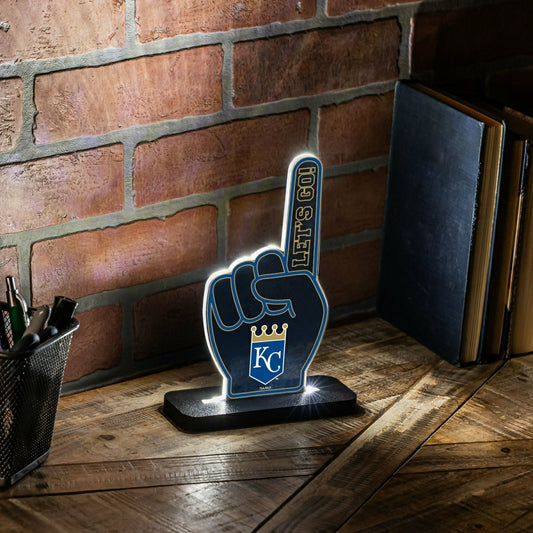 Team Sports America Classic - Kansas City Royals Baseball Foam Finger Desklite LED Decor