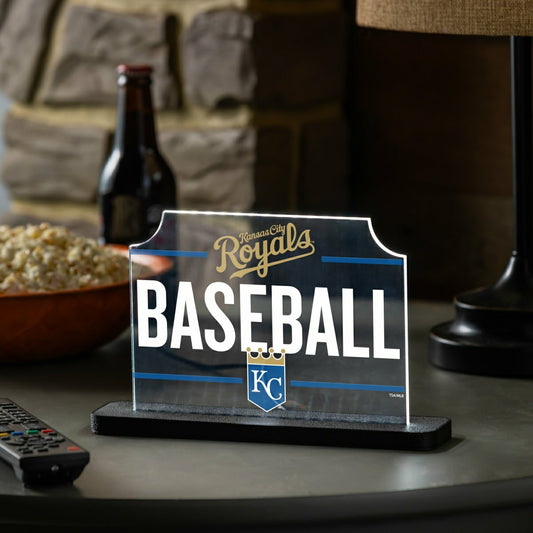 Team Sports America Essential - Kansas City Royals Baseball Rectangle Desklite LED Decor