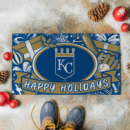 Team Sports America Value - Kansas City Royals Holiday PVC Mat, 28"x16"