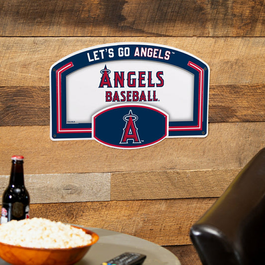 Team Sports America Value - Los Angeles Angels USA Embossed Steel Wall Sign, 11" x 17"