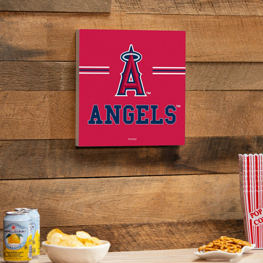 Team Sports America Exclusive - Los Angeles Angels Wood Wall Sign, 12x12