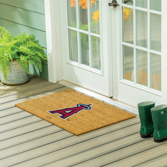 Team Sports America Trending - Los Angeles Angels Large Full Color Coir Mat, 36"x24"