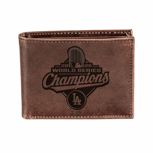 Team Sports America Value - Los Angeles Dodgers, World Series 2025 Wallet, Bi-fold, Brown