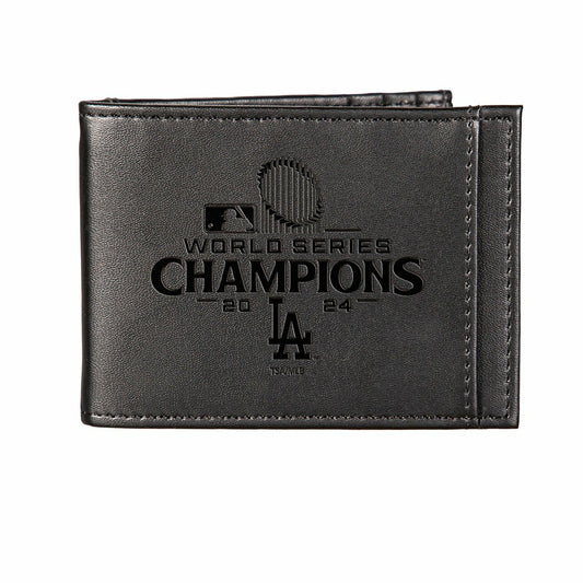 Team Sports America Recommended - Los Angeles Dodgers Front Pocket Wallet with RFID Blocking, Black, SC2