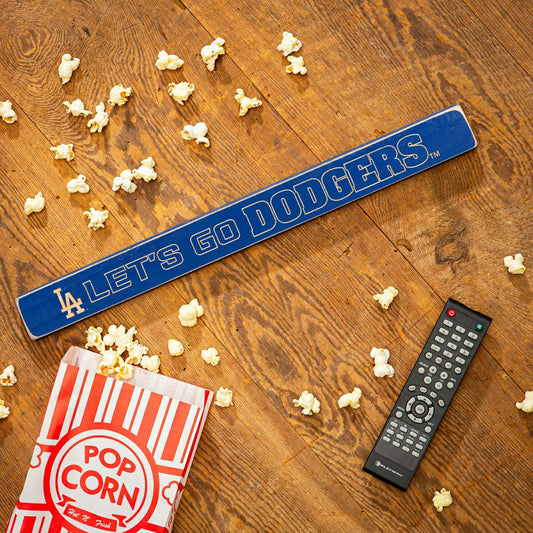 Team Sports America Essential - Los Angeles Dodgers Engraved Wood Sign, 1.5" x 18"
