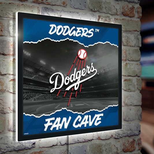 Team Sports America Everyday - Los Angeles Dodgers 23"H x 23"L LED Wall Decor, Edgelite, Square